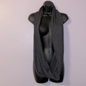 Amour Vert Gray Soft Stretchy Infinity Scarf
